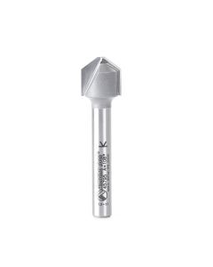 Amana tool 45795 V-Groove 108 Deg. Folding for Aluminum Composite Material (ACM) Panels Like Alucobond, Dibond, 0.090 Tip Cut Width x 3/8 CH x 1/2 D x 1/4 Inch SHK Carbide Tipped Router Bit