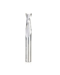Amana tool 46007 Solid Carbide Spiral 2 Flute Plunge 3/8 D x 1 CH x 3/8 SHK x 3 Inch Long Up-Cut Router Bit