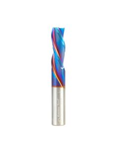 Amana tool 46055-K SC Spektra Extreme tool Life Coated Spiral Plunge 3/8 Dia x 1 CH x 3/8 SHK 2-1/2 Inch Long Down-Cut 3 Flute Router Bit