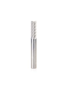 Amana tool 46110-M Abrasive Type Plunge Diamond Pattern, Composite Cutting 6mm D x 19mm CH x 6mm SHK x 50mm Long Router Bit