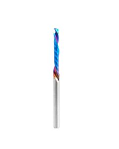 Amana tool 46154-K CNC SC Spektra Extreme tool Life Coated Compression Spiral 'O' Flute 1/8 D x 7/8 CH x 1/8 SHK x 2 Inch Long 1 Flute Router Bit
