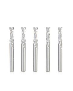 Amana tool 46170-5, 5-Pack CNC Solid Carbide Compression Spiral 1/4 D x 7/8 CH x 1/4 SHK x 2-1/2 Inch Long Router Bits