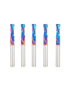 Amana tool 46170-K-5, 5-Pack CNC SC Spektra Extreme tool Life Coated Compression Spiral 1/4 D x 7/8 CH x 1/4 SHK x 2-1/2 Inch Long 2 Flute Router Bits