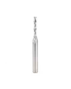 Amana tool 46176 CNC Solid Carbide Compression Spiral 1/8 D x 13/16 CH x 1/4 SHK x 2-1/2 Inch Long Router Bit
