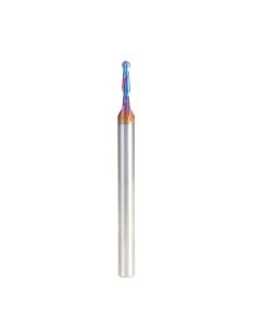 Amana tool 46385-K SC Spektra Extreme tool Life Coated Double Flute Up-Cut Bal Nose Spiral 1/16 R x 1/8 D x 1/2 CH x 1/4 SHK x 3 Inch Long Router Bit