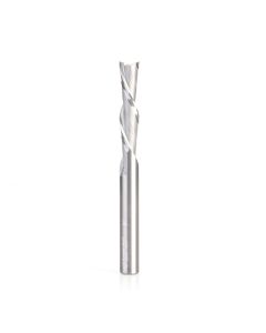 Amana tool 46445 SC Spiral Plunge 3/8 D x 1-5/8 CH x 3/8 SHK x 4 Inch Long 2 Flute Down-Cut Extra Long Router Bit for Guitar Bodies on CNC Machines