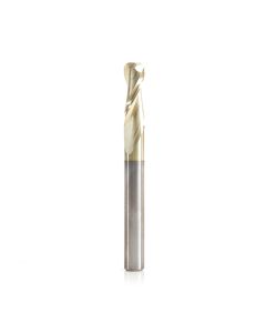Amana tool 46460-Z SC Spiral Plunge with Corner Radius 1/16 R x 1/4 Dia x 3/4 CH x 1/4 SHK 2-1/2 Inch Long Up-Cut ZrN Coated Router Bit