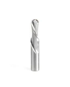 Amana tool 46477 Solid Carbide Double Flute Down-Cut Bal Nose Spiral 1/4 R x 1/2 D x 1-1/4 CH x 1/2 SHK x 3 Inch Long Router Bit