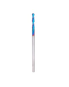 Amana tool 46511-K SC Spektra Extreme tool Life Coated Double Flute Up-Cut Bal Nose Spiral 1/8 R x 1/4 D x 1-1/2 CH x 1/4 SHK x 6 Inch Long Router Bit