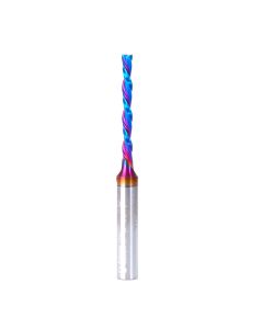Amana tool 46564-K SC Spektra Extreme tool Life Coated Foam Cutting Down-Cut Spiral 1/8 D x 1-1/8 CH x 1/4 SHK x 2-1/2 Inch Long Flat Bottom Router Bit