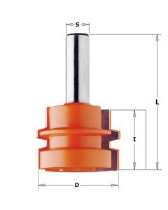 CMT 855.501.11 Reverse Glue Joint Bit, 1/2-Inch Shank, 1-3/4-Inch Diameter
