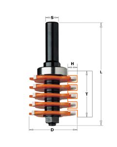 CMT 800.616.11 Box Joint Bit, 1-7/8-Inch Diameter, 1/2-Inch Shank