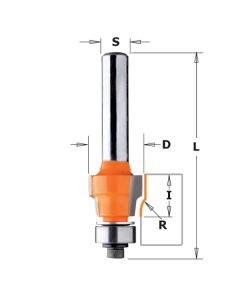 CMT 807.015.11 File-Free Flush Trim Bit for Laminates, 1/16-Inch Radius, 1/2-Inch Shank