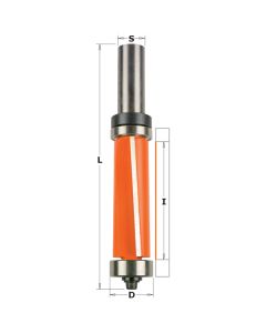 CMT 806.690.11B Flush Trim Bit with Double Bearing, 2-Inch Cutting Length, 1/2-Inch Shank
