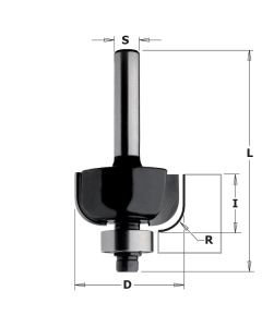 CMT 83704 Contractor Cove Bit, 1-1/4-inch Diameter, 3/8-inch Radius, 1/4-inch Shank