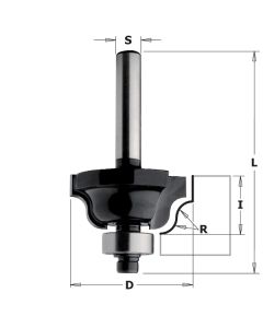 CMT 84002 Contractor Roman Ogee Bit, 1-1/2-inch Diameter, 1/4-inch Radius, 1/4-inch Shank