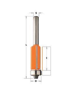 CMT 806.227.11 3-Flute Super-Duty Flush Trim Bit, 1-Inch Cutting Length, 1/4-Inch Shank