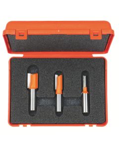 CMT 811.001.11 3-piece Plywood Groove Set in Carrying Case, 1/4-Shank
