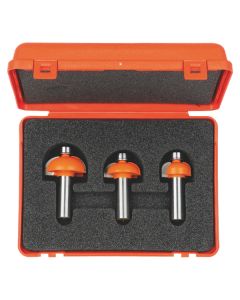 CMT 837.001.01 3-Piece Cove Bit Set, 1/4-Inch Shank