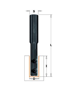 CMT 652.627.11 Insert Carbide Straight Bit for MDF/Laminates, 1/2-Inch Diameter, 1/2-Inch Shank