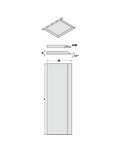 CMT 792.130.30 Pair of HS 18%W Planer and Jointer Knives, 130mm Length, 30mm Height