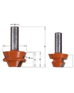 CMT 855.505.11 Lock Miter Set, 2-Inch Shank, 1-15/32-Inch Diameter