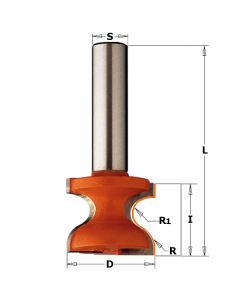 CMT 855.804.11 Window Sill Bit, 3/8 to 7/32-Inch Radius, 1/2-Inch Shank