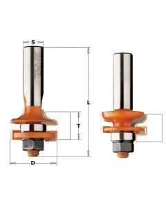 CMT 891.517.11 2-Piece Junior Rail & Stile Bit Set, 1-1/4-Inch Diameter, 1/2-Inch Shank