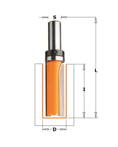 CMT 812.127.11B Pattern Bit with Bearing, 1/4-Inch Shank, 1/2-Inch Diameter