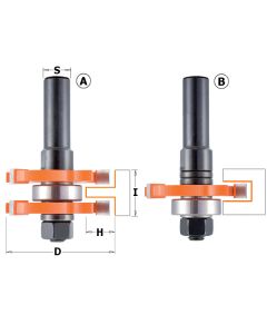 CMT 800.626.11 2-Piece Tongue & Groove Set, 1/2-Inch Shank