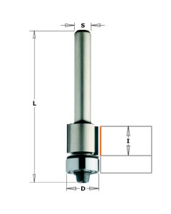 CMT 806.128.61 Diamond Flush Trim bit for MDF/Laminates, 7/16-Inch Cutting Length, 1/4-Inch Shank