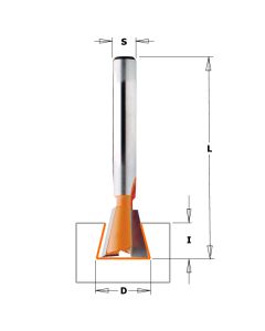 CMT 818.098.11 Solid Carbide Dovetail Bit, 3/8-Inch Diameter, 1/4-Inch Shank