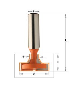 CMT 848.603.11 T-Slot Bit, 1-7/64-Inch Diameter, 1/2-Inch Shank