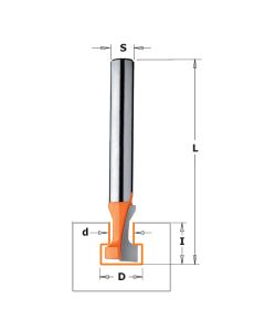 CMT 850.001.11 Solid Carbide Keyhole Bit, 1/4-Inch Shank, 3/8-Inch Diameter