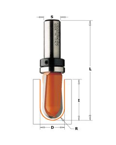 CMT 814.127.11B Round Nose Bit, 1/4-Inch Shank, 1/4-Inch Radius