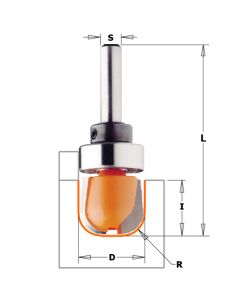 CMT 851.502.11B Bowl & Tray Bit With Bearing, 1/2-Inch Shank, 1-1/4-Inch Diameter
