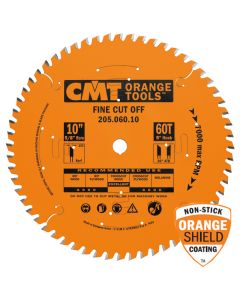 CMT 206.060.10 Thin-Kerf Industrial Cut-Off ATB Saw Blade, 10-Inch X 60 Teeth, 5/8-Inch Bore, PTFE-Coated