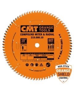 CMT 219.060.08 Industrial Sliding Compound Miter & Radial Saw Blade, 8-1/2-Inch x 60 Teeth 4/30° ATB+1TCG Grind with 5/8-Inch Bore, PTFE Coating