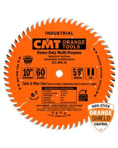 CMT 221.072.12 Industrial Cabinetshop Saw Blade, 12-Inch x 72 Teeth TCG Grind with 1-Inch Bore, PTFE Coating