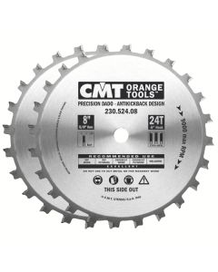 CMT 230.520.06 Precision Dado Set, 6-Inch x 20 Teeth FTG+ATB Grind with 5/8-Inch Bore