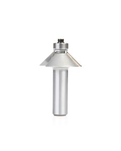 Amana tool 49403 Carbide Tipped Chamfer 45 Degree x 1-3/8 D x 7/16 CH x 1/2 Inch SHK w/ Lower Bal Bearing Router Bit