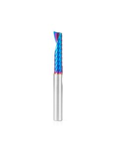 Amana tool 51427-K CNC Spektra Coated SC Spiral O Single Flute, Plastic Cutting 3/8 D x 1-5/8 CH x 3/8 SHK x 3-1/2 Inch Long Up-Cut Router Bit with Mirror Finish