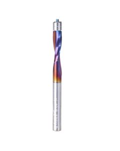 Amana tool 51436-K SC Spektra Extreme tool Life Coated Spiral, Plastic Flush Trim 1/4 D x 3/4 CH x 1/4 SHK x 3 Inch Long Double BB Router Bit