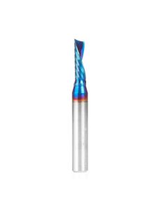 Amana tool 51517-K CNC Spektra Coated SC Spiral O Single Flute, Plastic Cutting 3/16 D x 5/8 CH x 1/4 SHK x 2 Inch Long Down-Cut Router Bit with Mirror Finish