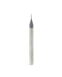 Amana tool 51661 Mini SC Spiral forSteel, Stainless Steel & Composites, AlTiN Coated 0.015 D x 0.045 CH x 1/8 SHK x 1-1/2 Inch Long Up-Cut 2-Flute Square End Router Bit/End Mil