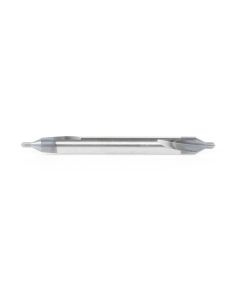 Amana tool 51670 118 Deg Point Center Dril High Performance SC AlTiN Coated 60 Deg Double End Dril 2-Flute 3/16 D x 5/64 CH x 3/16 SHK x 2 Inch Long Countersink