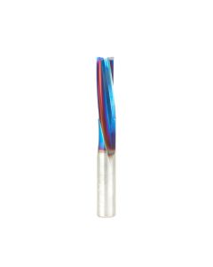 Amana tool 51733-K Spektra Extreme tool Life Coated SC Spiral Finisher 3/8 Dia x 1-1/8 Cut Height x 3/8 Shank x 3 Inch Long x 3 Flute Down-Cut Router Bit, Leaves an Extra High Surface Finish
