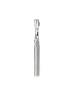 Amana tool 51769 SC CNC Spiral Double O Flute, Plastic Cutting 1/4 Dia x 1 CH x 1/4 Shank x 2-1/2 Inch Long Up-Cut Router Bit