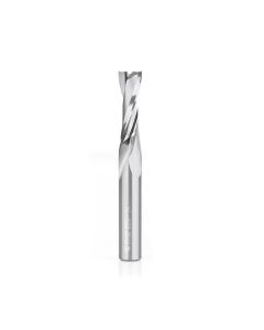 Amana tool 51780 SC CNC Spiral Double O Flute, Plastic Cutting 3/8 Dia x 1-1/8 CH x 3/8 Shank x 3 Inch Long Up-Cut Router Bit