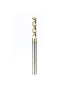 Amana tool 51862-Z CNC Square End Mil, Aluminum Cutting 1/8 D x 1/2 CH x 1/8 SHK x 1-1/2 Inch Long x 3 Flute SC ZrN Coated Up-Cut Router Bit